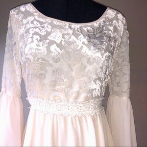 Flying Tomato Burnout Velvet 60’s Style Mini Dress